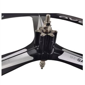 ESUM 3 rayons 26 pouces, <span class=keywords><strong>avant</strong></span> et arrière de vélo, ensemble de roues de vélo en alliage de magnésium pour disque de vélo motorisé Fat Bike, moyeu de jante - Product Image 3