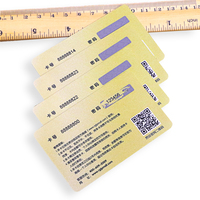 Benutzer definierte Werbe mitgliedschaft Treue PVC Kunststoff Scratch Off Karte mit QR-Code