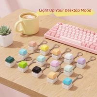 Wholesale Custom Keyboard Switch Fidget Toy Mechanical Keycap Clicker Keychain Stress Relief Keyring for Promotional Gift Bulk
