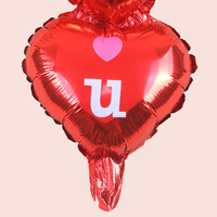 Ballons d'amour-Ballons en film d'aluminium en forme de coeur avec ficelle rouge-Parfait pour les propositions de mariage et les décorations de fête