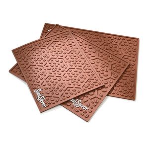 Coffee Machine Waterproof <b>Mat</b> PVC <b>Bar</b> Counter Drain <b>Mat</b> Modern Minimalist Style Solid Color - Product Image 1
