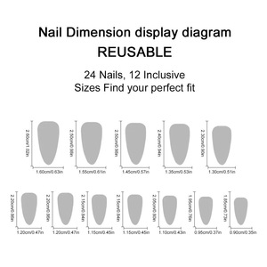 Juego de <span class=keywords><strong>Uñas</strong></span> Postizas Coloridas con Diseños de Lazos Florales en 3D, Fáciles de Aplicar, para Venta al por Mayor en Tiendas de Belleza - Product Image 5
