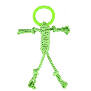 Giocattolo da Masticare per Cani a Forma di Uomo in Corda Colorata, Bastone da Tiro per Esercizio, Vendita Calda - Product Image 3