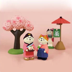 Artículos <span class=keywords><strong>de</strong></span> Comestibles Japoneses ZAKKA, <span class=keywords><strong>Comida</strong></span> y Diversión, Serie <span class=keywords><strong>de</strong></span> Casa <span class=keywords><strong>de</strong></span> Té <span class=keywords><strong>de</strong></span> Primavera <span class=keywords><strong>de</strong></span> Moda, Adorno en Miniatura <span class=keywords><strong>de</strong></span> Resina con Gato Japonés - Product Image 5