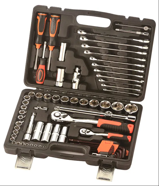 2023 Free Sample Auto tools mechanical tool box hand tool set repair kit