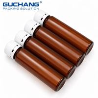 10ml-50ml Vide Ambre En Plastique Flacon Bouteille Tube Oral Liquide Médecine avec Inviolable Bouchon À Vis Couvercle