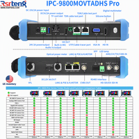 Testeur de caméra CCTV Rsrteng IPC-9800 Pro Series-US, moniteur 8K 32MP 4K 12MP, caméra IP SFP POE++ CVBS, câble réseau, écran tactile 7 pouces