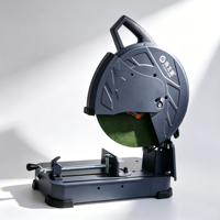 Sierra de corte de banco para procesamiento de metales, máquina de corte de aluminio de 14 pulgadas (355 mm), sierra de corte de metal y acero portátil con accesorios metálicos
