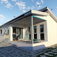 Maison préfabriquée en acier léger écologique bien conçue à bas prix, villa préfabriquée, maisons préfabriquées, villa moderne de luxe à 3 chambres à vendre