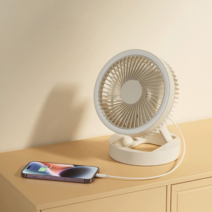 Ventilateur de camping sans pales rechargeable <span class=keywords><strong>Feigo</strong></span>, design lampe-batterie, pliable, portable, faible bruit 30-34dB, USB/Batterie, utilisation extérieure et domestique - Product Image 3