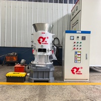 Presse à granulés de petite taille à haute productivité, machine de fabrication de granulés pour animaux avec moteur de 90 kW pour sciure de bois, coques de riz, biomasse, herbe, paille