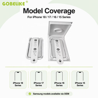 Protection d'écran en verre trempé personnalisée Gobelike pour iPhone 18 Pro Max, kit d'installation, protection d'écran anti-espion OEM