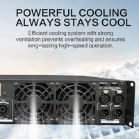 Amplificateur de puissance professionnel AI-300W Classe AB 2 canaux 2*300W Double port RJ45 Contrôle à distance IoT Amplificateur PA BGM