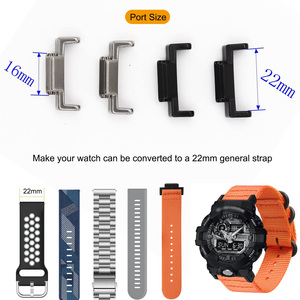 Adaptateurs métalliques en acier inoxydable Win-Win Connexion de bracelet de montre 16mm à 22mm pour accessoire <span class=keywords><strong>GShock</strong></span> DW5600 - Product Image 3