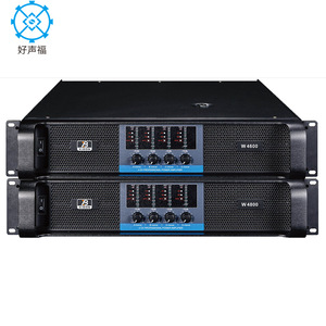 Xibon Professional AV Power Amplifier 2 4-Channel Stage KTV Audio System with 0.1% Distortion 4-8 Ohm Impedance App Support - Product Image 1