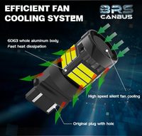 LANSEKO Haute Qualité BRS Led Petites Lumières 1157 1156 7443 3157 T10 T15 T20 360LM Avec Puces GC 3030 pour Feux de Freinage Moto