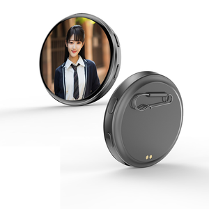 E87 Custom Photo Digital Badge With Touchscreen Display 128X128 TFT Screen USB Rechargeable <b>Smart</b> Earpick - Product Image 4