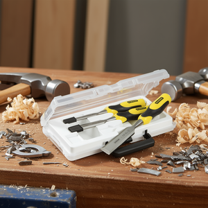 Juego de cinceles DYNAGRIP de 3 piezas con estuche de plástico para trabajar la madera y el metal - Product Image 3