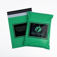 Enveloppe postale en polyéthylène vierge noir mat de luxe, biodégradable, écologique, 10x13 pouces, avec logo personnalisé, imperméable, pour l'épicerie