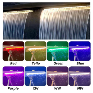Fuentes de agua al aire libre, fuente de maceta con luces <span class=keywords><strong>LED</strong></span>, <span class=keywords><strong>cascada</strong></span>, fuente de jardín, cascadas para Patio, piscina de patio trasero - Product Image 6