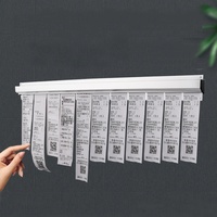 Porte-billets mural en aluminium, 30-120cm, porte-billets, pour la cuisine, le restaurant