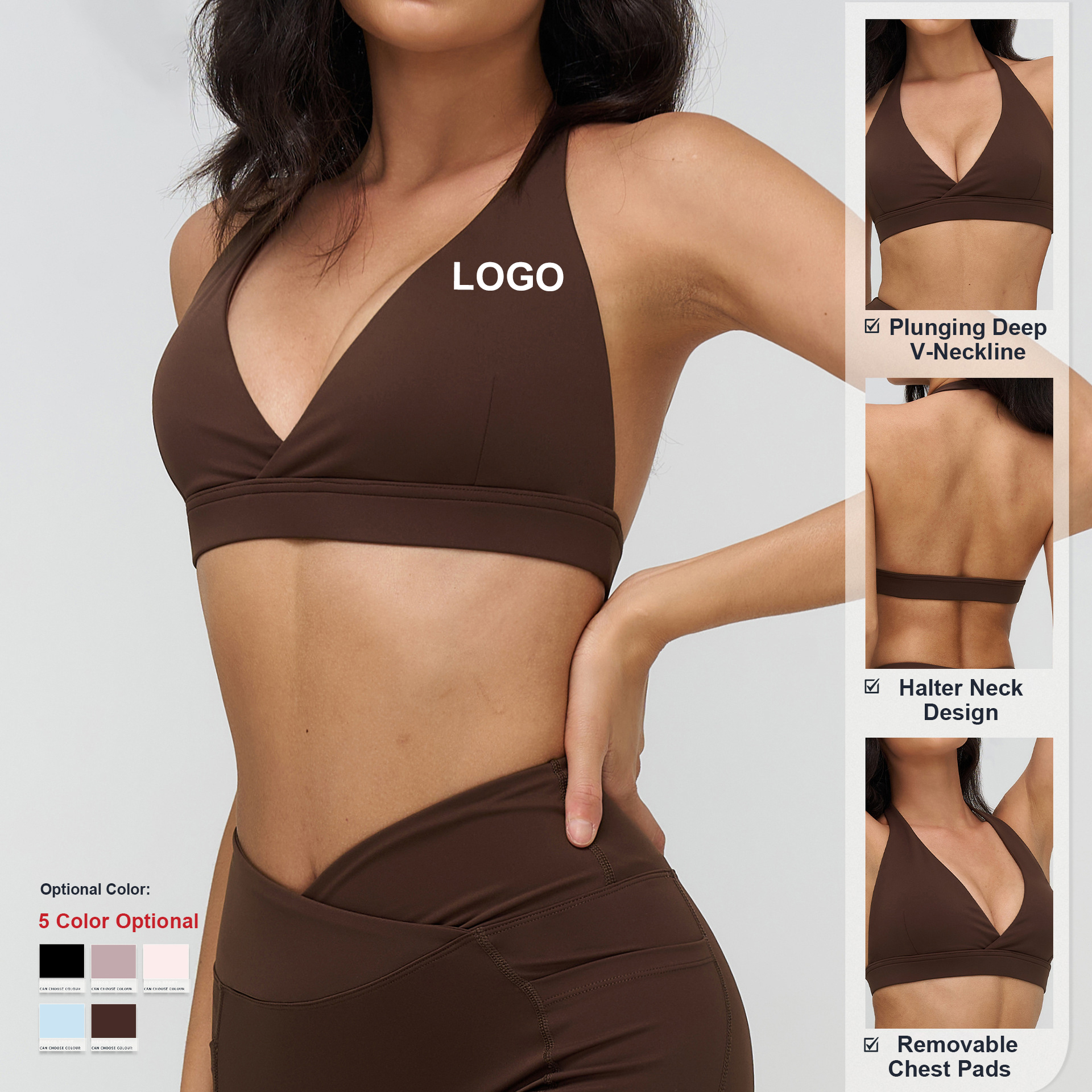 Custom High Quality Quick Drying Pilates Sport Yoga Bra Cross V-Neck Top Sujetador Deportivo Women Gym Fitness Running Sport Bra