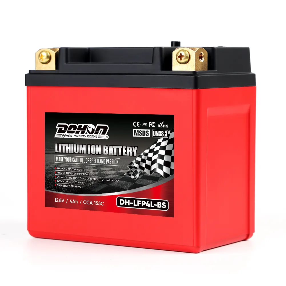 LiFePO4 Battery Motorcycle Battery LFP4L-BS 12.8V 2AH Power Sport batteries Supper Long Life