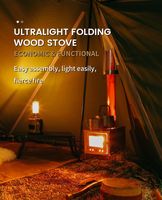 Meilleures Ventes : Poêle à Bois de Camping Mini Pliant d'Extérieur Personnalisé & Accessoires