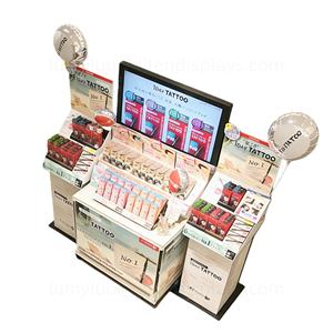 Exhibidores de Tienda de Alta Gama con Pantalla LED Personalizable para Cosméticos y Cuidado de la Piel, Estante Modular de Piso - Product Image 5