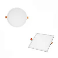 Epistar — panneau d'éclairage LED carré ou rond encastrable SMD 4014, haute qualité, moderne, pour le plafond, 8W 16W 24W 30W, panneau plat