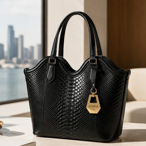 Women PU Leather Tote Bag Crocodile Embossed <b>Handbag</b> Large Capacity Shoulder Bag Crossbody Designer Bags - Product Image 6
