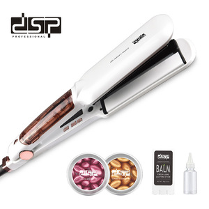 Plancha de pelo Dsp Steam 2 en 1 con infrarrojos, cerámica y turmalina para cabello seco y mojado - Product Image 2
