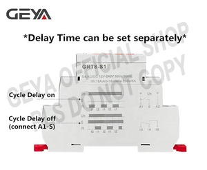 GEYA GRT8--S1 Asimetris Cycler <span class=keywords><strong>Timer</strong></span> <span class=keywords><strong>Relay</strong></span> Modular <span class=keywords><strong>Relay</strong></span> AC230 W240 1 SPDT Waktu <span class=keywords><strong>Relay</strong></span> <span class=keywords><strong>Timer</strong></span> Kontrol - Product Image 6
