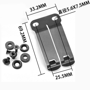 Yüksek Büyütme Özellikli Kydex Deri Hibrit Kılıf Yapımı Montaj Vidası, Paslanmaz Çelik Kemer Klipsi ve Halkası ile - Product Image 1