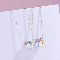 Collier de noël pour maman, bijoux en argent Sterling 925, boîte cadeau