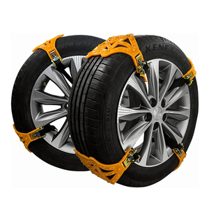 Roda rantai salju darurat antiselip Universal Musim Dingin rantai keamanan traksi tebal tahan lama untuk sebagian besar mobil/SUV/truk - Product Image 1