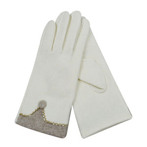 Gants d'hiver pour femmes, coupe-vent, chauds, avec pompon et bouton, design décontracté, compatibles écran tactile, pour la ville, les voyages, la conduite, l'extérieur et le quotidien - Product Image 2