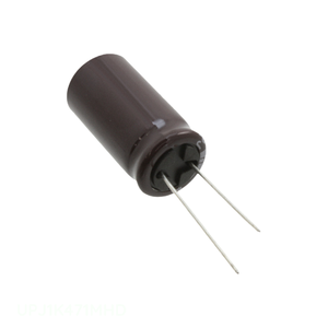 Condensateur radial TH 470 µF 20 % 80 V, à travers trou, en aluminium, référence UPJ1K471MHD, Distributeur agréé - Product Image 1
