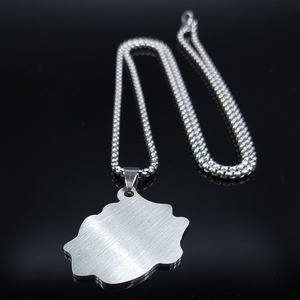 Collar con mapa de <span class=keywords><strong>la</strong></span> <span class=keywords><strong>isla</strong></span> Reunión de Francia, cadena de acero inoxidable, collar de moda para hombre y mujer - Product Image 2