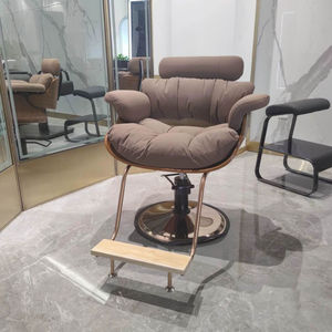Sillón de Barbería Ergonómico Delanto de Cuero PU Reclinable con Rotación de 360 Grados, Moderno, para Damas y Caballeros, con Espuma de Alta Densidad, Comercial - Product Image 2
