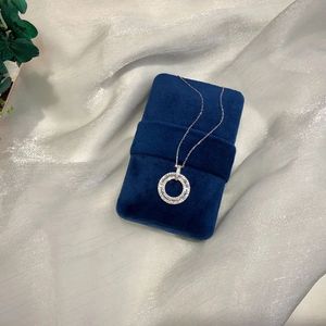 Bijoux fins Xinfly, or 18 carats Au750, diamant naturel 0,6 ct, pendentif anneau circulaire, vente flash - Product Image 2