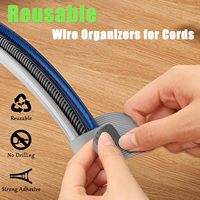 80PCS Correas de Cable de Gancho y Bucle de Nailon 100%, Autoadhesivas, Reutilizables, Ajustables, para Organización de Cables en Escritorio, Hogar y Oficina, Color Negro