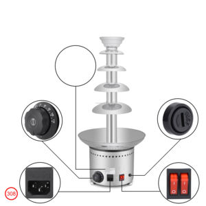 Fontaine à chocolat commerciale de haute qualité, compatible avec les fruits et les noix, haute puissance, fusion rapide, conception à température constante - Product Image 1