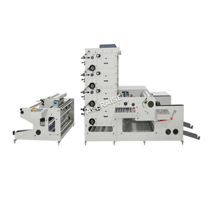 Máquina automática de impresión de etiquetas adhesivas en rollo de papel, bolsas de papel de película, ventilador de taza, máquina de impresión de etiquetas flexográficas, 4 colores - Product Image 1