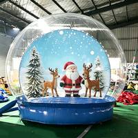 Château Gonflable Personnalisé KaiSheng KS-2-1, Tente de Fête en PVC, Maison Bulle Commerciale, Globe de Neige Spatial, Capacité 300-500kg, Portable 3-5 Personnes
