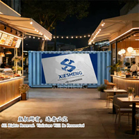 Camion de restauration mobile, conteneur maritime, bar et grill, conteneur maritime pop-up, restaurants de restauration rapide