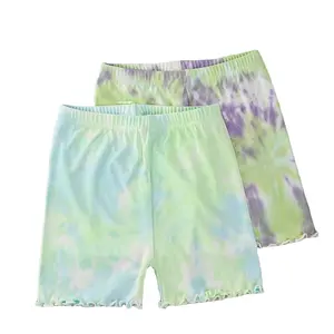 2024 Girl Leggings For Babies Casual Leggings For Girls New Design For Summer Tie Dye Casual Loose Shorts