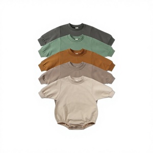 Kouzi Koreaanse versie van Ins Baby herfstkleding Jongens en meisjes Nieuwe romperkleding Baby Eenvoudige losse casual rompermode - Product Image 6