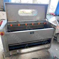 Machine à Laver et Éplucher les Pommes de Terre, Manioc, Patates Douces, Carottes, Betteraves – Éplucheuse à Brosse Professionnelle