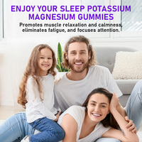 Gummies au potassium, magnésium, vitamines D3, K2, B6 et zinc pour la qualité du sommeil, les niveaux d'énergie et la santé osseuse - 60 gummies